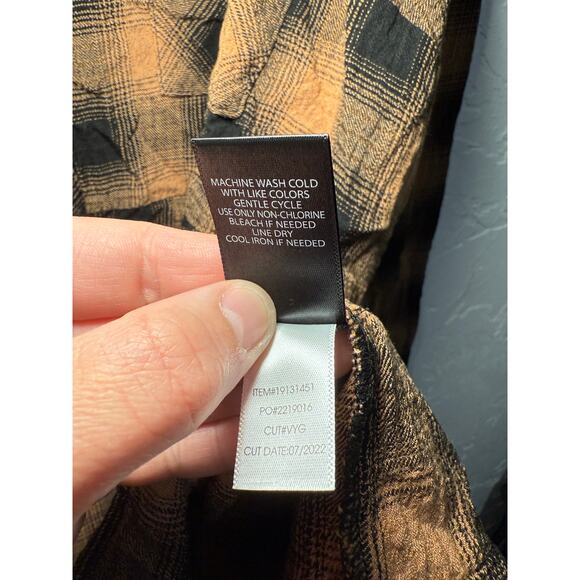 Torrid plaid babydoll tunic top womens 3 western coastal cowgirl outdoor country - Picture 5 of 8